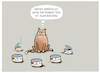 Cartoon: Noch nicht in EM-Stimmung... (small) by markus-grolik tagged uefa,vermarktung,marketing,europameisterschaft,nationalmannschaft,katze,katzenfutter,brot,und,spiele,ablenkung,tv,tore,titel,pokal,fifa,sportereignisse,dfb,fussball