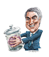 Cartoon: Steve Martin (small) by Ian Baker tagged steve,martin,the,man,with,two,brains,1983,david,warner,comedy,parody,spoof,carl,reiner,jar,horror,kathleen,turner,surgeon,farce,ian,baker,cartoonist,cartoon,caricature,dr,michael,hfuhruhurr,silly