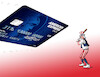 Cartoon: amerexpres2 (small) by Lubomir Kotrha tagged american,express,usa,dollar,money,credit,card
