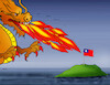 Cartoon: chinadrak24 (small) by Lubomir Kotrha tagged china,taiwan,elections