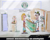 Cartoon: black friday (small) by ab tagged thanksgiving,black,friday,coffee,kaffee,shop,arbeit,work