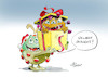 Cartoon: Schöne Bescherung (small) by Paolo Calleri tagged welt,eu,grossbritannien,uk,vereinigtes,koenigreich,covid,19,corona,virus,mutation,biologie,gene,medizin,wissenschaft,lockdown,pandemie,infektionen,aggresiv,gefaehrlich,risikogruppen,alte,impfungen,weihnachten,ansteckungsgefahr,karikatur,cartoon,paolo,calleri
