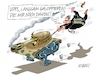 Cartoon: An der langen Leine (small) by RABE tagged ampel,ampelregierung,rot,grün,gelb,fdp,spd,grüne,rabe,ralf,böhme,cartoon,karikatur,pressezeichnung,farbcartoon,tagescartoon,scholz,kanzleramt,präsident,rüstungsindustrei,waffenlobby,exportzahlen,exportsteigerung,waffenexporte,panzer,hundeleine