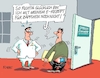 Cartoon: Gespaltene Auffassung (small) by RABE tagged not,notaufnahme,ärzt,pflegepersonal,sanitäter,rettungskräfte,arzt,rabe,ralf,böhme,cartoon,karikatur,arztpraxis,wartezimmer,sprechzimmer,patient,zeit,zeitknappheit,app,apotheke,rezept,zäpfchen,lauterbach,handy,erezept