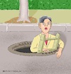 Cartoon: Arbeitsantritt (small) by Barthold tagged eu,staatsanwaltschaft,staatsanwältin,laura,kövesi,korruption,mißbrauch,fördergelder,zollbetrug,steuerbetrug,dunkle,kanäle,versickern,gulli,leiter,cartoon,karikatur,barthold