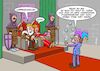 Cartoon: Hofnarr (small) by Chris Berger tagged rassismus,frauenfeindlichkeit,homophobie,standup,comedian,zensur,könig,hofnarr,woke,culture