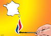 Cartoon: Rassemblement National (small) by Enrico Bertuccioli tagged france,elections,franceparliamentaryelections,parliamentaryelections,marinelepen,jordanbardella,farright,extremism,emmanuelmacron,populism,nationalism,authoritarianism,political,politicalcartoon,editorialcartoon