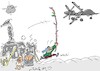 Cartoon: to protect oneself (small) by yasar kemal turan tagged to,protect,oneself