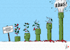 Cartoon: Sudan democracy plant (small) by Emanuele Del Rosso tagged sudan,democracy,protests,coup