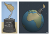 Cartoon: Statue of Unliberty (small) by Tjeerd Royaards tagged paris,terrorism,isis,freedom,liberty,statue,middle,east