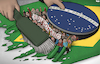 Cartoon: Time to clean up the mess (small) by Tjeerd Royaards tagged brazil,bolsonaro,democracy,coup