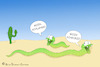 Cartoon: Snakes (small) by a-b-c tagged schlange,schlangen,kurz,klein,lang,groß,größe,mini,kaktus,wüste,gruß,moin,sand,tiere,reptilien,kriechtiere,natter,viper,otter