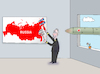 Cartoon: escalation (small) by Tarasenko  Valeri tagged war,missiles,plan,threat,map,explosion