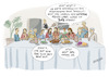 Cartoon: Das Allerletzte (small) by SandraNabbefeld tagged cartoon,cartoonist,cartooning,cartoons,humor,absurd,lustig,abendmahl,jesus,maria,apostel,vegetarisch,vegan,ärger,falschesmenü,menü,restaurant,sandranabbefeld,nabbefeld