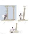 Cartoon: Man with News paper (small) by gungor tagged man,is,reading,news