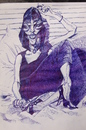 Cartoon: PULP UMA (small) by GOYET tagged uma,thurman,esketh,drawin,cartoon,celebretis
