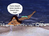 Cartoon: Strandnixe (small) by Pascal Kirchmair tagged nixe,strandnixe,badenixe,beach,babe,fantasieren,fantasizing,fantasme,erotik,sexuelle,fantasien