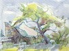 Cartoon: Spring in Vilnius 5 (small) by Kestutis tagged art,kunst,kestutis,lithuania
