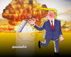 Cartoon: Tariff blow of Trump. (small) by Cartoonarcadio tagged economy,trump,tariffs,trade,war