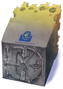 Cartoon: European central bank (small) by Rainer Ehrt tagged euro crisis finanzkrise geld bank banken europa transaktion eurorettung eurobonds