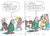 Cartoon: Depression (small) by Jan Tomaschoff tagged einsamkeit,depression,gesundheit,psyche