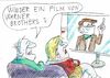 Cartoon: Warner (small) by Jan Tomaschoff tagged corna,lauterbach