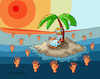 Cartoon: Law on a deserted island (small) by halisdokgoz tagged law,on,deserted,island
