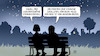 Cartoon: Amazon-Satelliten (small) by Harm Bengen tagged romantik,sternenhimmel,starlink,satelliten,elon,musk,amazon,bezos,project,kuiper,orbitverschmutzung,raumfahrt,harm,bengen,cartoon,karikatur