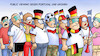 Cartoon: Kommendes Public Viewing (small) by Harm Bengen tagged public,viewing,portugal,ungarn,europameisterschaft,fussball,em,niederlage,frankreich,deutschland,harm,bengen,cartoon,karikatur