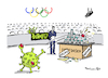 Cartoon: Dosenwerfen (small) by Pfohlmann tagged corona,coronavirus,pandemie,delta,deltavariante,mutante,mutation,olympia,olympiade,tokio,dosen,impfdosen,impfung,impfen,impfkampagne,nachfrage,ultras,fan,fans,sport