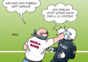 Cartoon: Hooligans (small) by Erl tagged fußball,em,2016,europameisterschaft,frankreich,hooligans,schläger,gewalt,polizei,knockout,ko,system,karikatur,erl