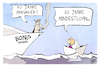 Cartoon: 10 Jahre Mindestlohn (small) by Kostas Koufogiorgos tagged karikatur,koufogiorgos,mindestlohn,manager,yacht,papierschiffchen,arm,reich