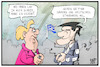 Cartoon: Merkel in Athen (small) by Kostas Koufogiorgos tagged karikatur,koufogiorgos,illustration,cartoon,athen,merkel,tsipras,griechenland,europa,wetter,winter,kalt,besuch,deutschland,standard