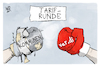 Cartoon: Tarifrunde (small) by Kostas Koufogiorgos tagged karikatur,koufogiorgos,verdi,gewerkschaft,kommunen,tarifrunde,verhandlung